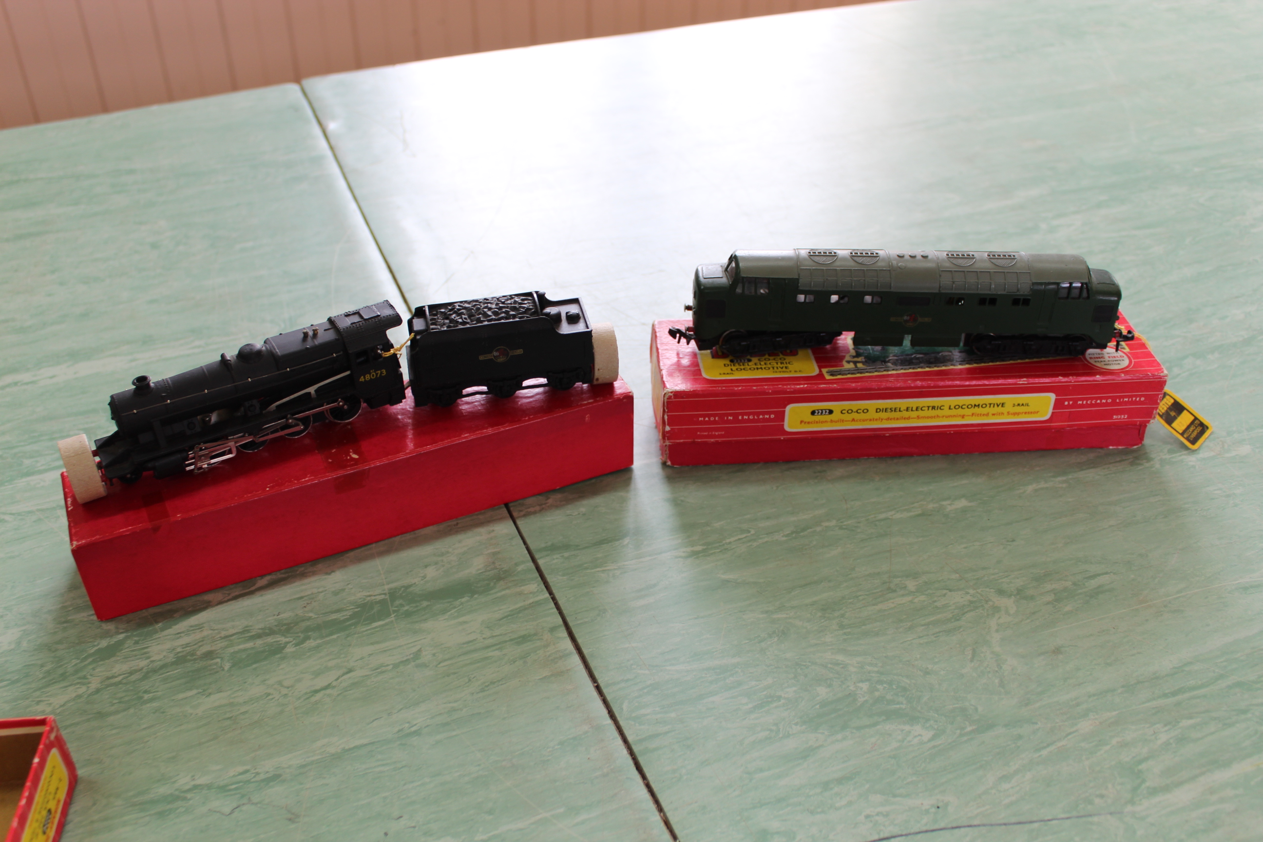 Two boxed Hornby Dublo locomotives 2224 with tender and 2232 (good condition boxes with signs of