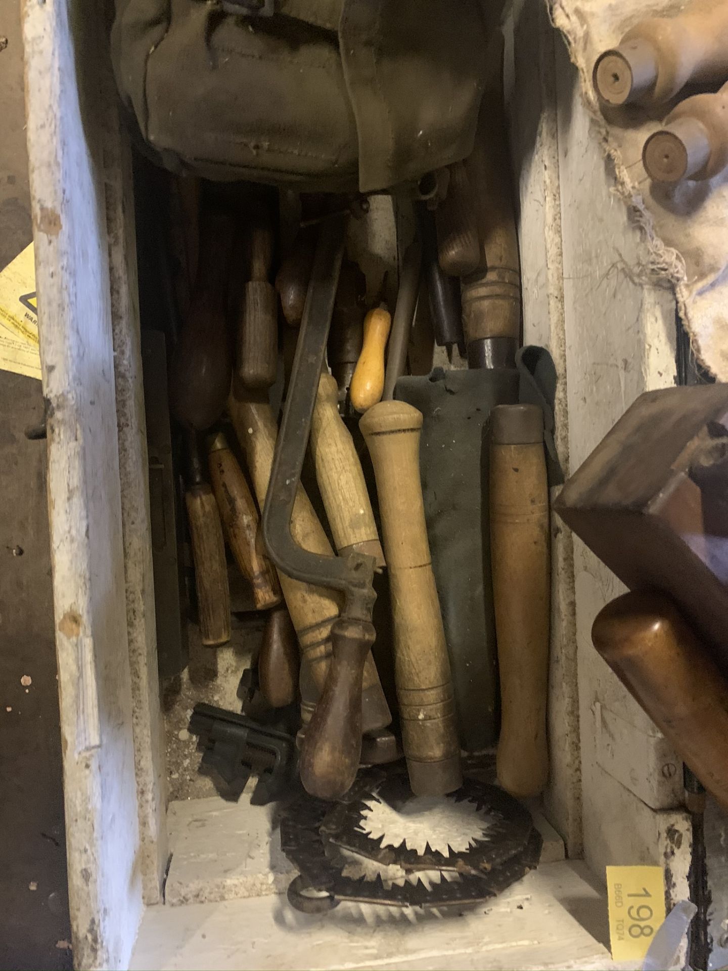 Box of carpentry tools. Stored near Gorleston, Norfolk. No VAT on this lot. - Image 2 of 4