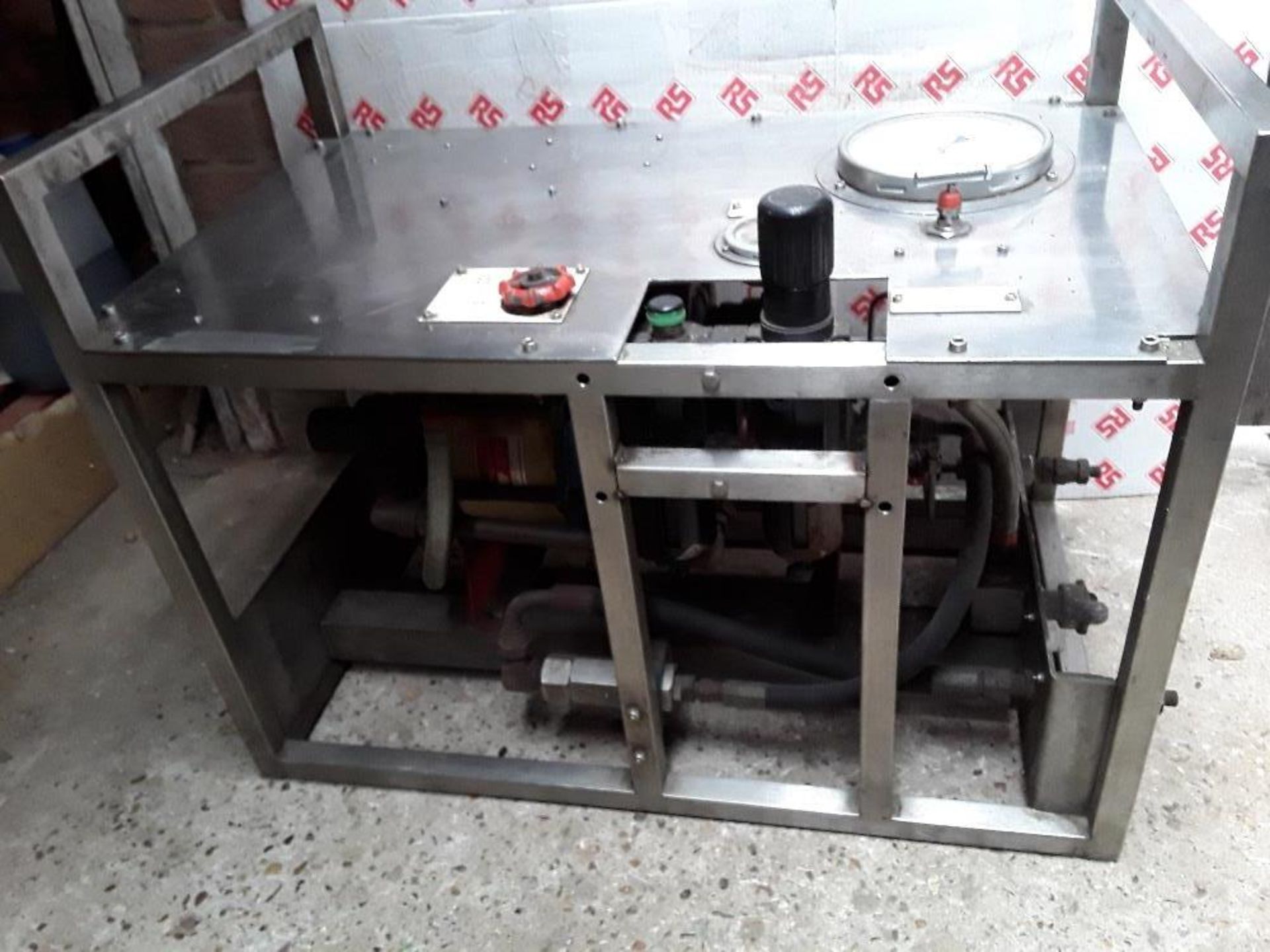 Pressure Intensifier fitted with SC Hydraulic pump. Stored near Belton, Norfolk.