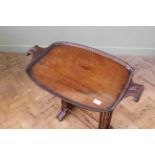 An George III carved mahogany butlers tray