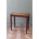 A country pine side table marked 'Wallace King,