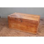 A stripped camphor wood box (as found)