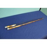 A good vintage sword stick with silver pommel and collar,