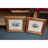 Two Victorian cigar box labels, both with maritime themes, each framed and glazed,