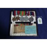 R.A.F. group of five medals including M/D oak leaf and Long Service 508187 F.Sgt. A.E.Parker R.A.F.