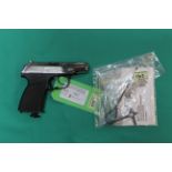 A Baikal Makarov chrome finish .177 cal CO2 air pistol, S/No.