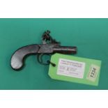 A Flintlock pocket pistol, action marked Twigg London,