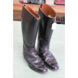 A pair of men's leather riding boots,