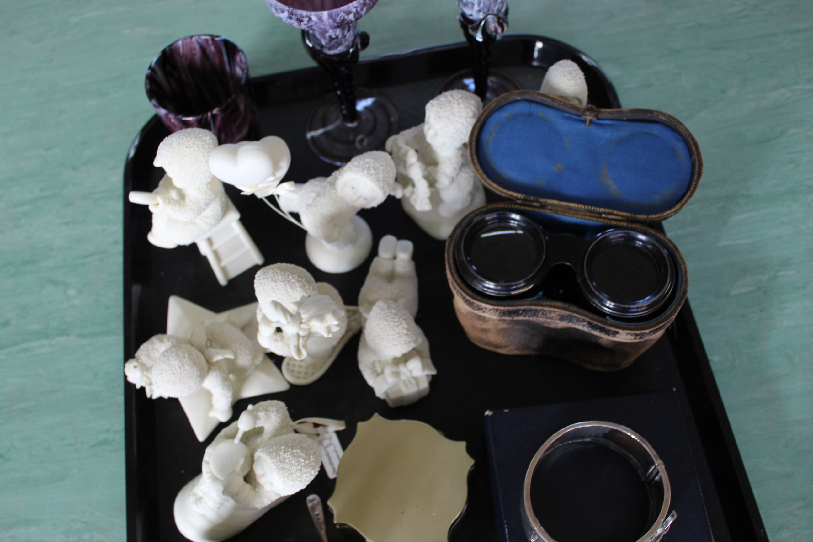 A tray with a selection of 'Department 56' snow babies, - Image 2 of 2