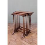 An early 19th Century nest of mahogany tables