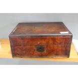 A 19th Century walnut writing box by Charles Henry, 22 King St,