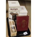 A boxed Beneagles Beswick golden eagle whisky decanter together with an empty Carltonware Beneagles