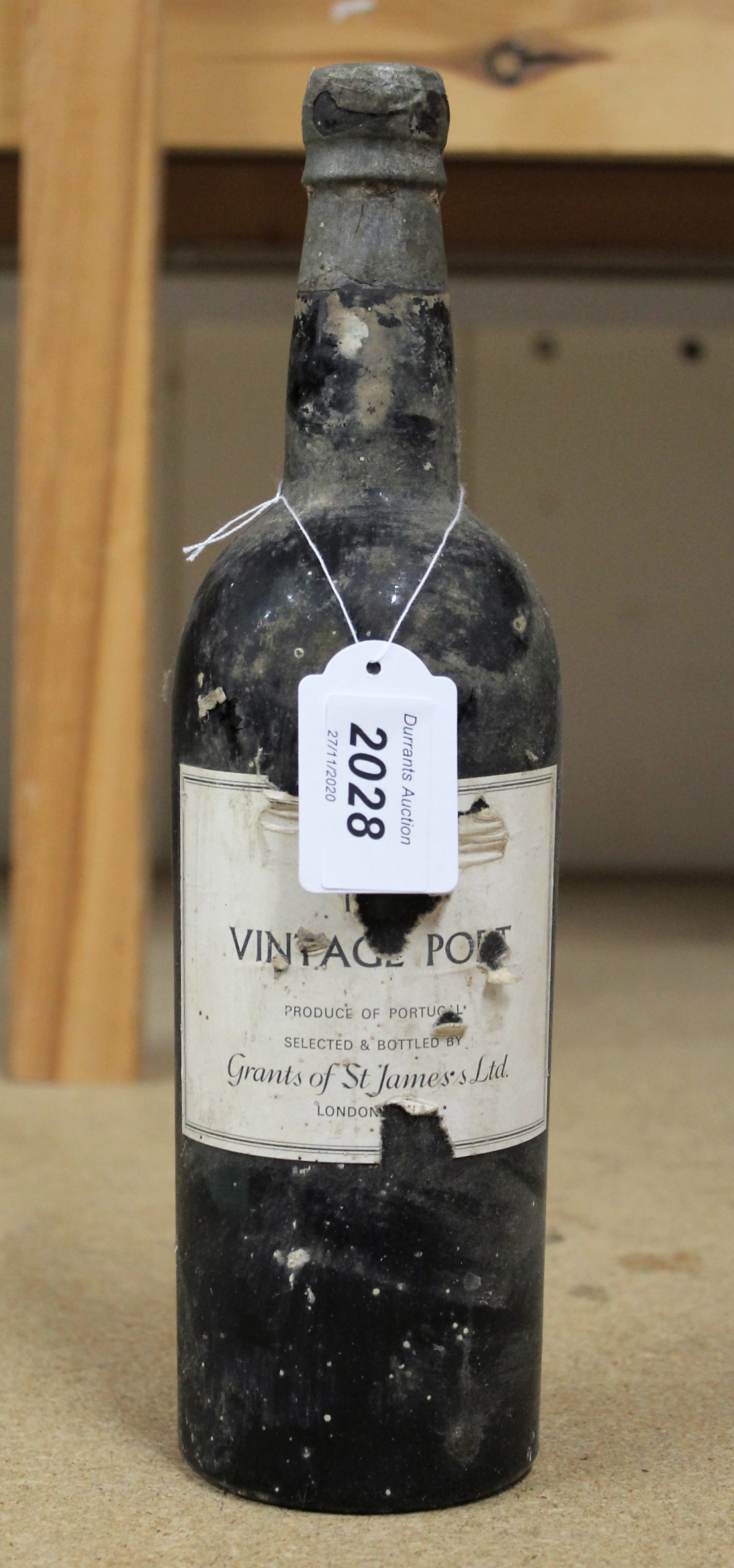 A bottle of Warre's 1960 vintage port