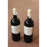 Two large 3 litre bottles of Cuvee Millennium Domaine Du Grand Mayne Cote de Duras red wine