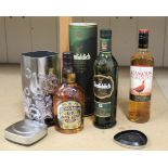 A Chivas Regal 70cl Limited edition by Evan Douglas whisky together with a 70cl Fiddich and a