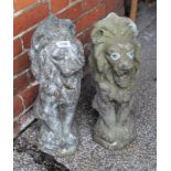 A pair of stone lions