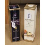 A boxed one litre bottle Bushmills 1608 twelve year old Irish whiskey together with a boxed one