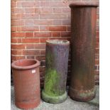 Three assorted chimney pots