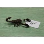 A bronze scorpion,