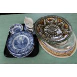 A selection of Victorian and later meat plates,