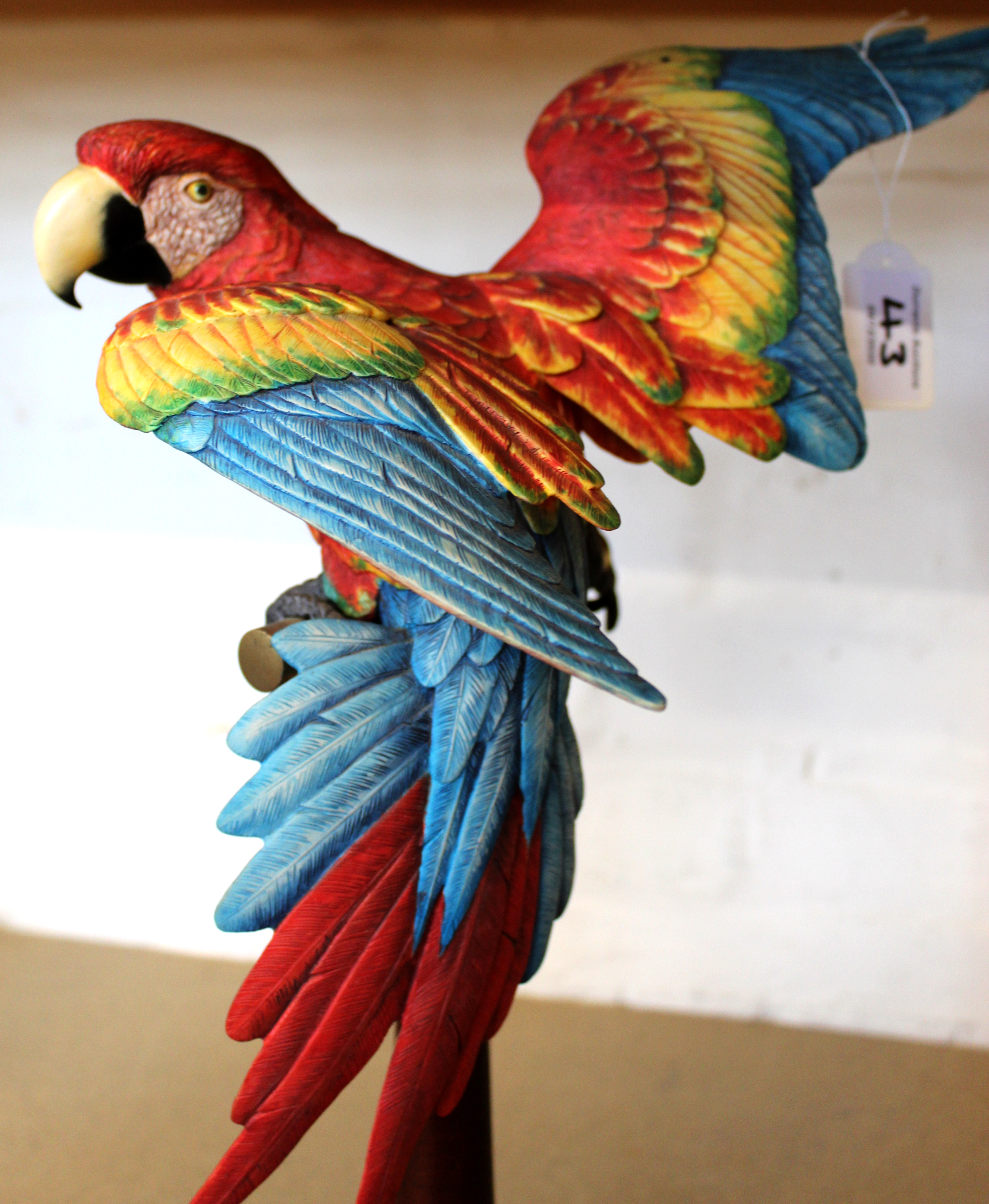 A Border Fine Art large macaw on perch, various otters, - Image 3 of 5