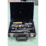 A cased Boosey & Hawkes clarinet