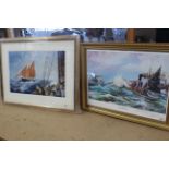 Two framed and glazed prints, 'November Morn' No.