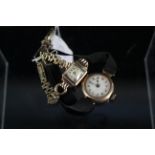 Two ladies 9ct gold watches