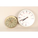 A quartz Post Office 24 hour wall clock plus a Seth Thomas clock