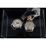 Two gents Roamer plated wristwatches