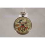 A Ingersoll Mickey Mouse themed pocket watch