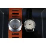 A 1970's Sindaco Jump Hour watch together with a Cuton gents stainless steel watch