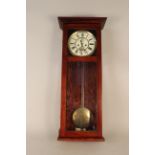 A mahogany cased Vienna style wall clock by Gustav Becker