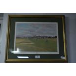 Signed Golfing Print by Graham Baxter 1988 - Royal