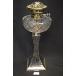 Silver Plated Paraffin Lamp by Hawkesworth & Eyre