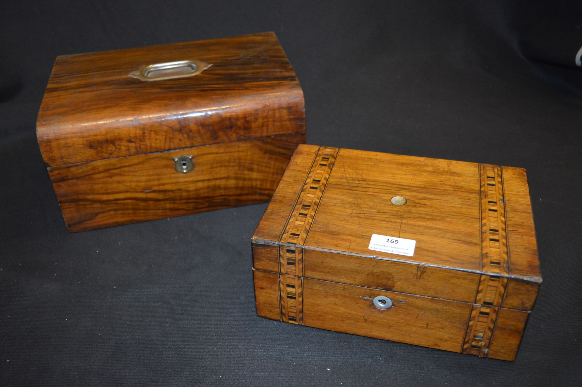 Two Victorian Mahogany Boxes
