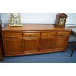 Oriental Rosewood Sideboard with Brass Fittings
