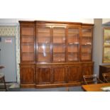19th Century Breakfront Mahogany Bookcase (Length