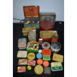 Collection of Older Tins and Collectibles