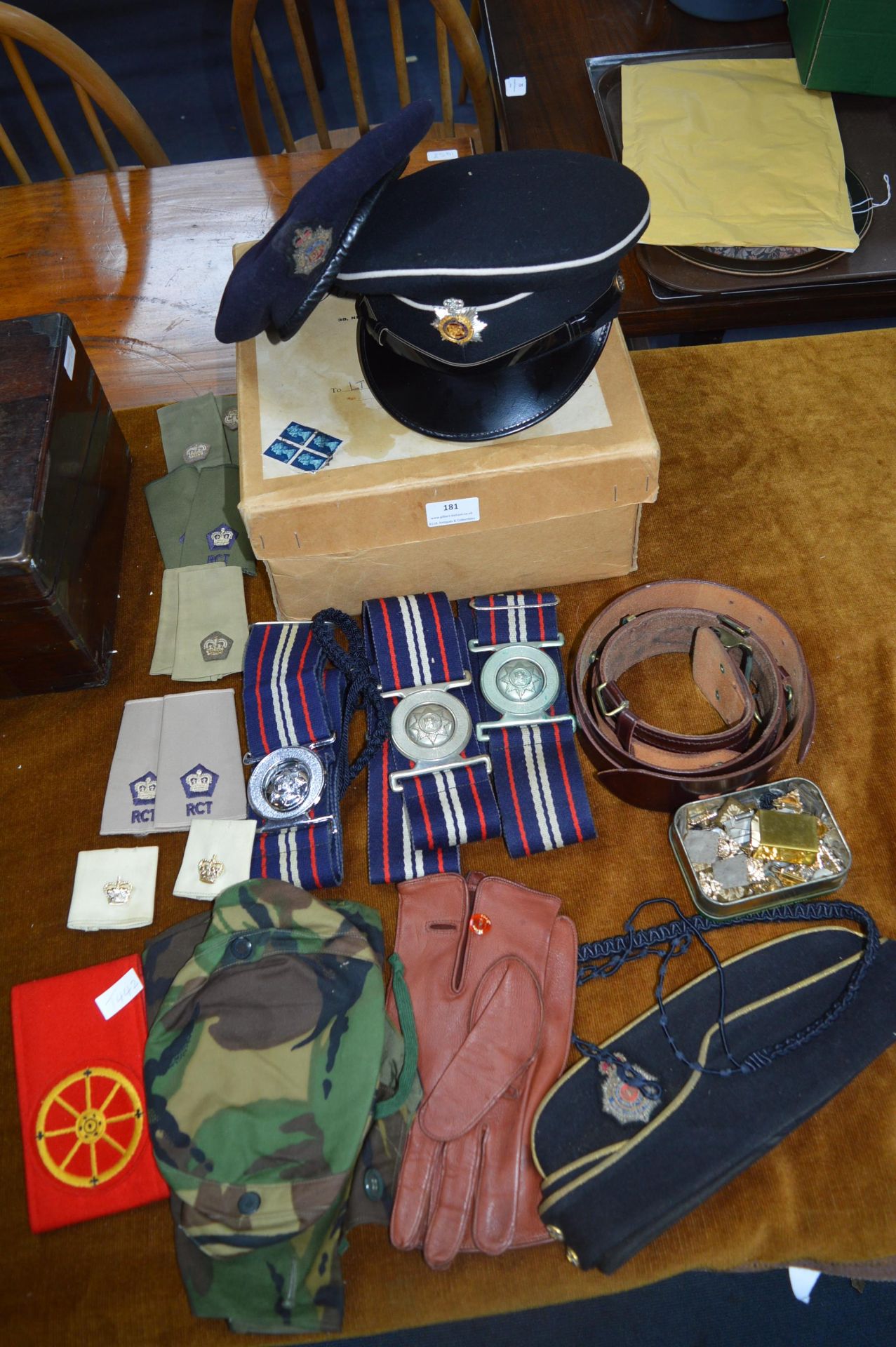 Military Hats, Belts, Caps and Badges