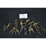 Collection of Pocket Watch Keys