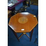 Inlaid Octagonal Occasional Table