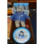 Paddington Bear Soft Toy plus Tray and Storage Can