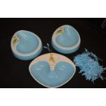 Three Vintage Babycham Ashtrays