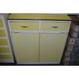 1960's Melamine Topped Kitchen Base Unit with Fold