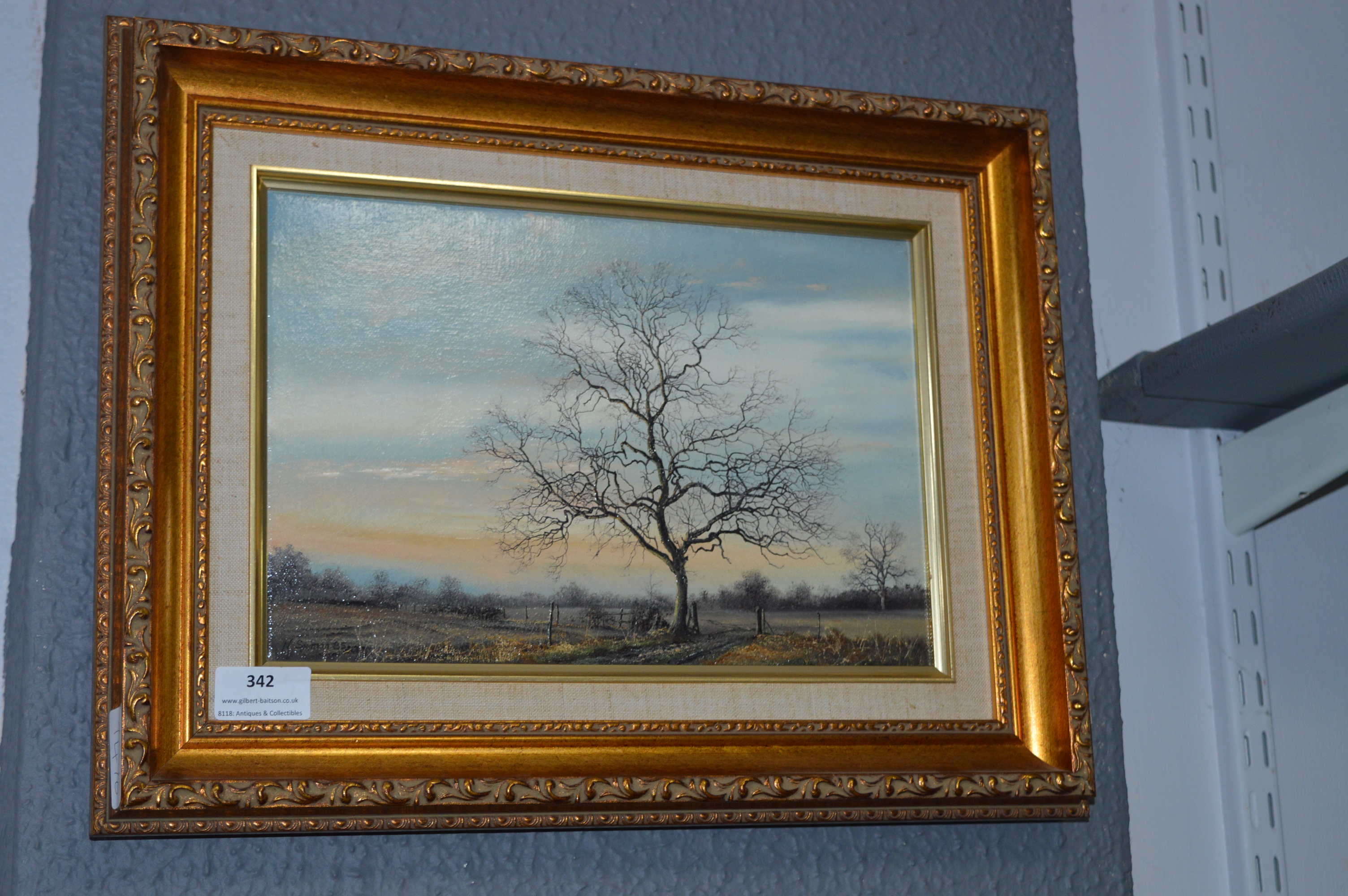 Oil on Canvas by Neil Spilman - Winter Landscape "