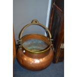 Large Eastern Copper Cooking Pot