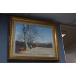 Gilt Framed Oil on Canvas by Neil Spilman - Foragi