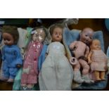 Five Vintage Dolls