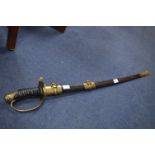 Reproduction Confederate Officer's Sword with Scabbard